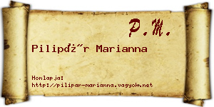 Pilipár Marianna névjegykártya